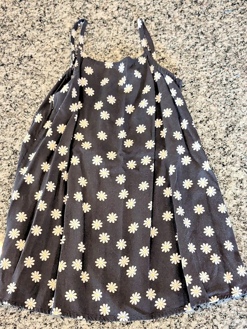 Cat & Jack Girls Floral Dress Black & White Size XS (4/5)